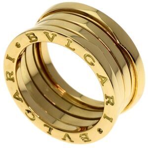Bvlgari B-zero1 3 Band #55 Ring 18K Yellow Gold Women's